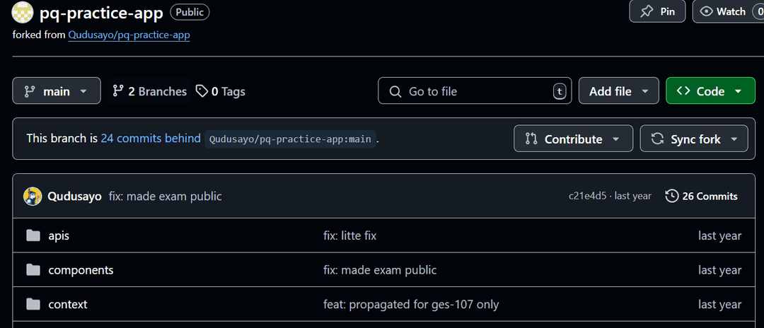 PQ Practice App