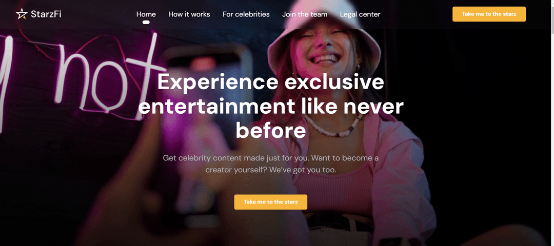 Starzfi web